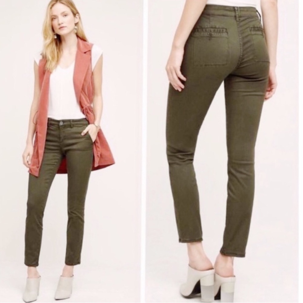 Anthropologie Hei Hei Abroad Chino Pants in Grey Sz 26